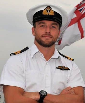 Andy Latchem in his Royal Navy days