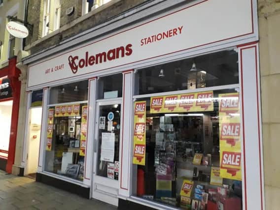 The Colemans shop in Cowgate, Peterborough.