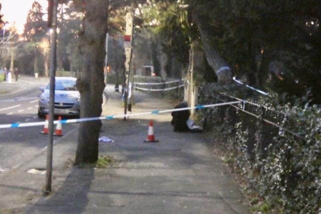 The scene of the incident