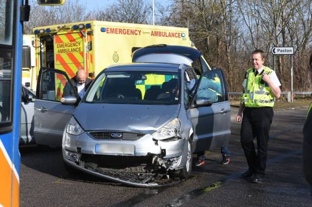The scene of the crash