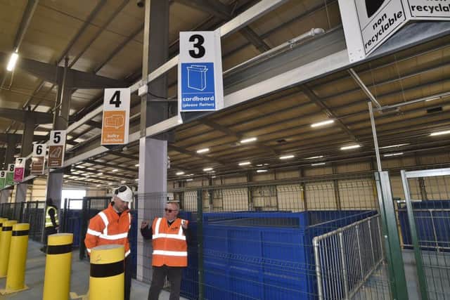 A first look inside the new Household Recycling Centre