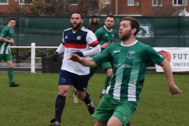 Martyn Fox opened the scoring for Blackstones at Bourne.