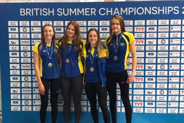 COPS have five finalists. Pictured here are three of them. Left to right are Kenzie Whyatt, Mia Leech, Amelia Monaghan and Harriet Salisbury.
