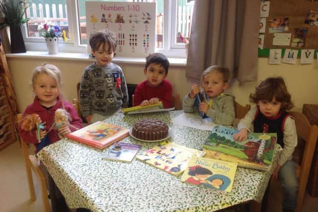 Youngsters at the pre-school