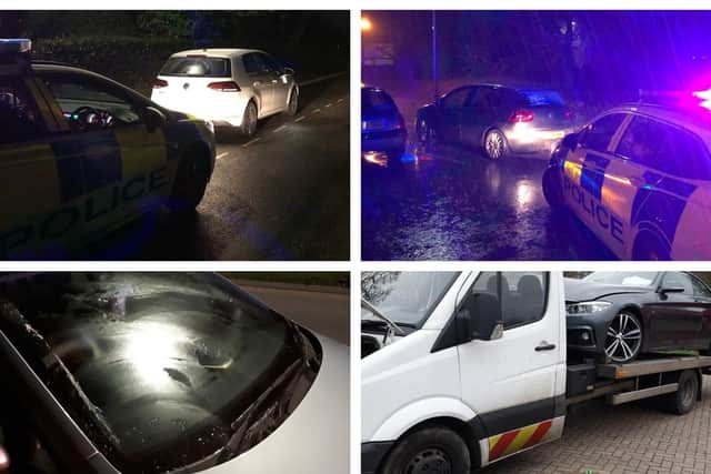 Cars seized by police in Peterborough