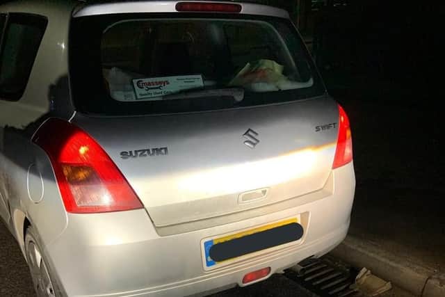 Another vehicle stopped in Peterborough. The driver has no insurance and failed a roadside breath test and failed a drug swab showing positive for cocaine. Vehicle seized and driver arrested