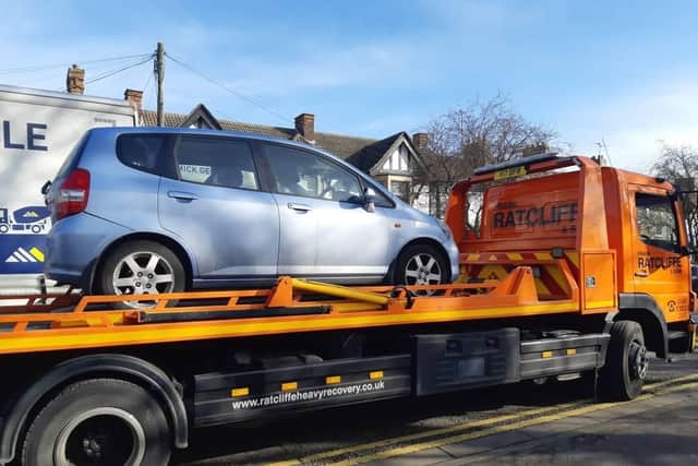 Almost crashing your car into a police van will get you noticed especially when the driver is using their mobile phone and driving mum's car while not insured