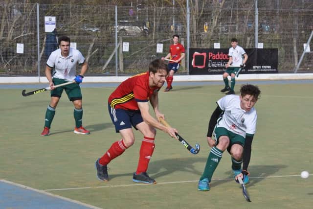 Action from Bretton Gate as Canterbury (white) beat City of Peterborough 1-0. Photo: David Lowndes.