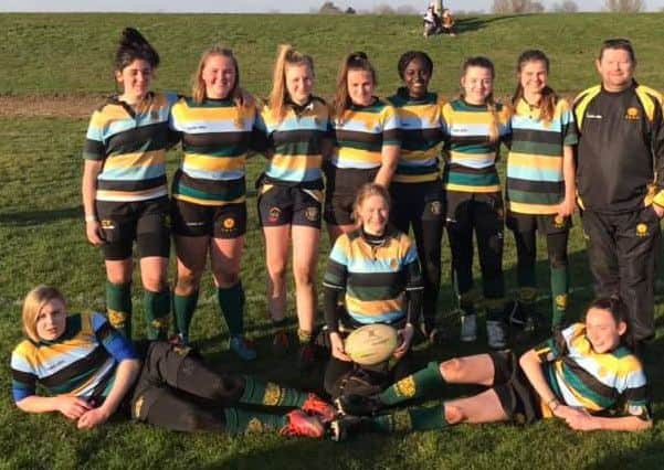 Pictured are the Borough Under 15 Girls players who represented East Midlands.