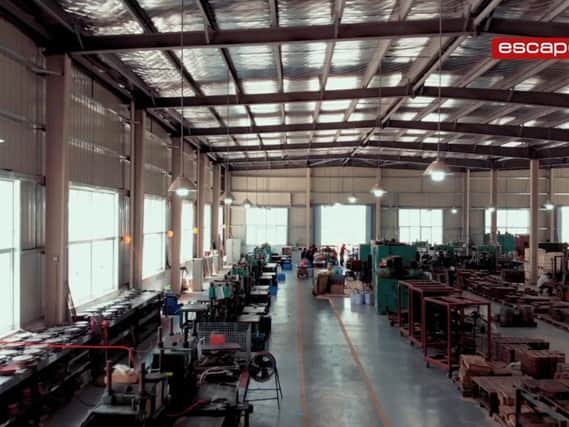 Escape's new manufacturing factory in China.