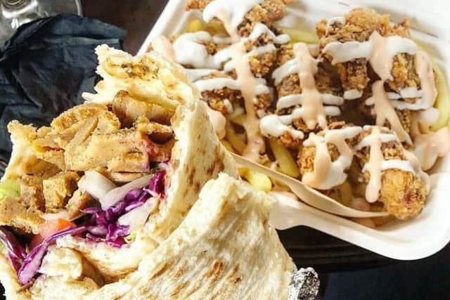 The food offering at Resist! Vegan Kitchen
