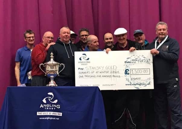 The Stanjay Gold team that finished runners-up in the big Angling Trust Winter League Final.
