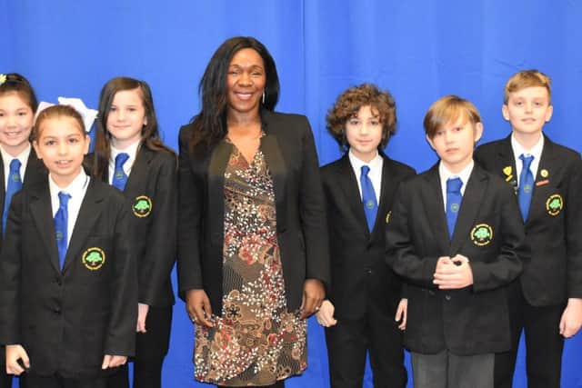 Jean Watt and pupils