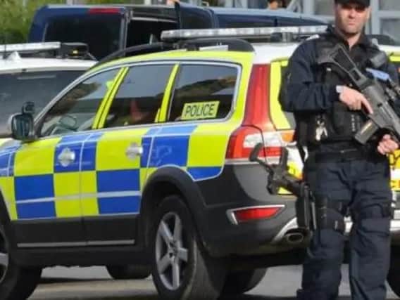 Armed police attended the scene