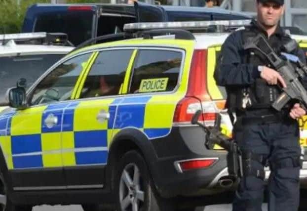 Armed police attended the scene