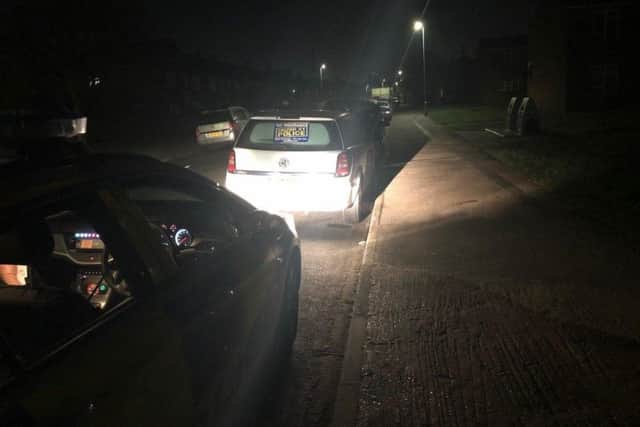 Heroin seized from a male and a uninsured vehicle taken off the roads of Peterborough.Both the male and the driver of the van will be dealt with for the offences.