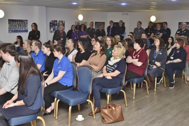 It was standing room only for many who attended a careers seminar at the Job Show in Peterborough.