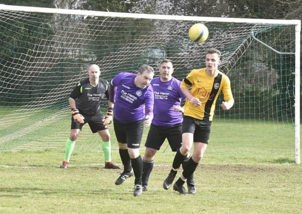 Action from the cup game between Stanground Sports and Glinton and Northborough.