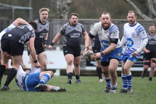 Josh Waller on the attack for the Lions at Otley. Picture: Mick Sutterby