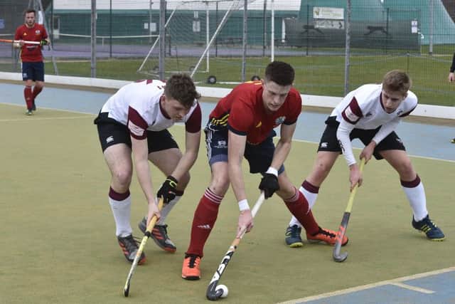 More action from City of Peterborough v Oxford Hawks.