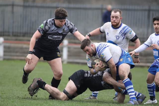 Jack Lewis scored the Lions try in their 35-5 loss at Otley last weekend. Picture: Mick Sutterby