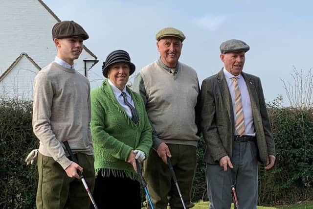 The new Peterborough Milton Golf Club captains are from the left Sam Balaam, Karen Trevor, Mike Walters and Graham Beer.