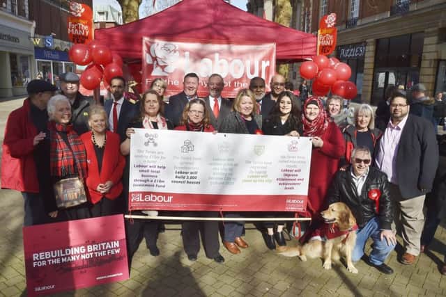 Labour Party campaign launch outside the Town Hall EMN-190203-174004009