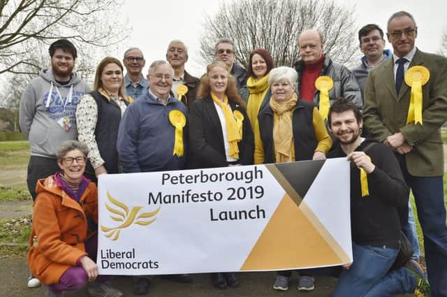 The launch of the Liberal Democrats campaign for the local elections at Paston Community Centre. EMN-190203-173836009