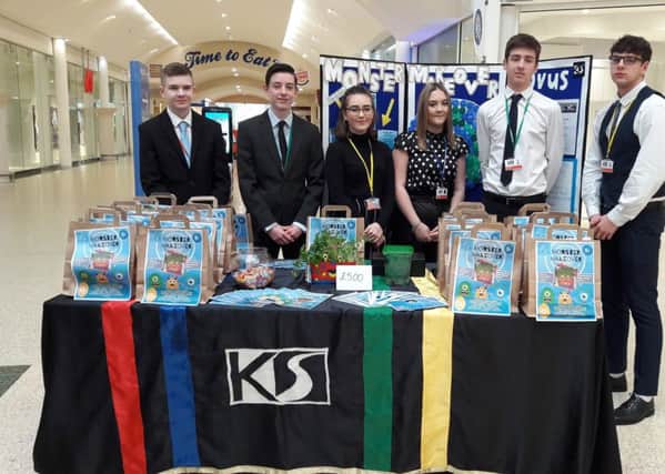 The winning team from Ken Stimpson Community school in Werrington at the enterprise day