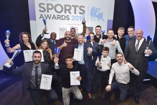 All the trophy winners at last night's Peterborough Telegraph Sports Awards presentation dinner.