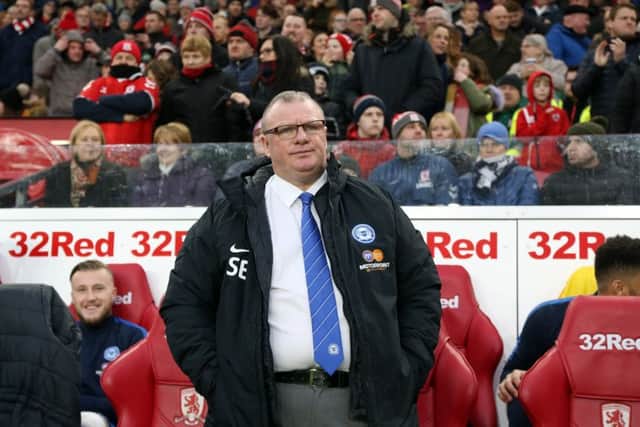 Sacked Posh boss Steve Evans.
