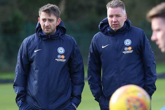 Darren Ferguson (right) and Gavin Strachan.
