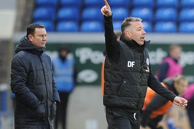 Posh manager Darren Ferguson.