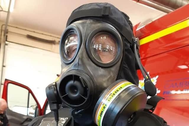 Chemical Bioglogical Radiological and Nuclear (CBRN) officers at work in Peterborough