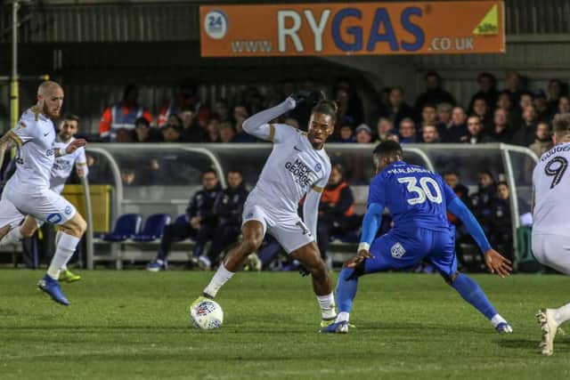 Ivan Toney in action. Photo: Joe Dent