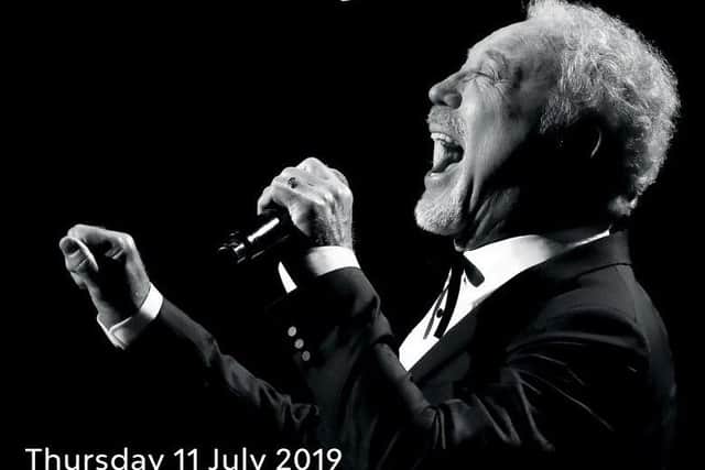 Tom Jones is performing at The Abax Stadium on July 11