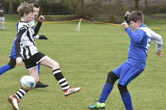 Action from the game between Bretton North End Under 12s and Oundle Town.