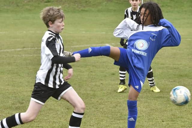 Action from the game between Bretton North End Under 12s and Oundle Town.