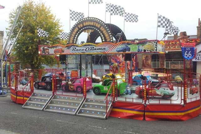The Race o Rama:  This new childrens ride is a firm favourite with younger fair goers. Take a ride in Lightning McQueen or one of his pals on a wacky ride around Radiator Springs.