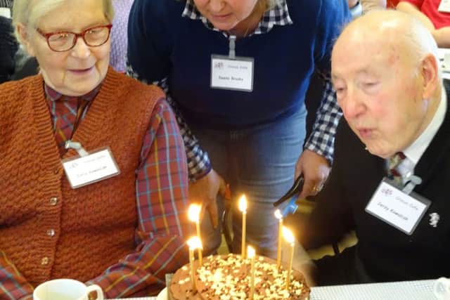 Jerzy and Zofia marked 60 years marriage at the Crocus Cafe