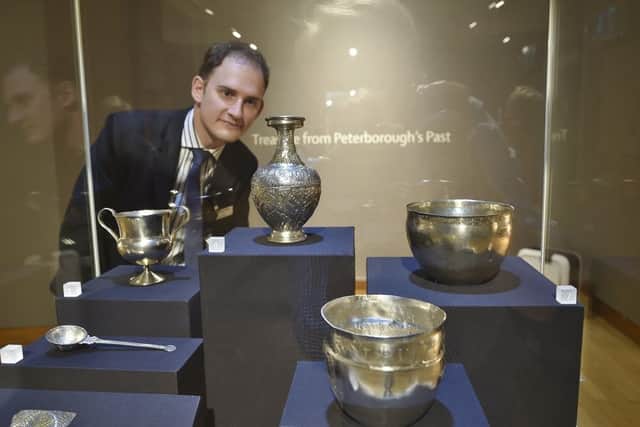 Vivacity director of culture Richard Hunt at Peterborough Museum for the Treasures exhibition