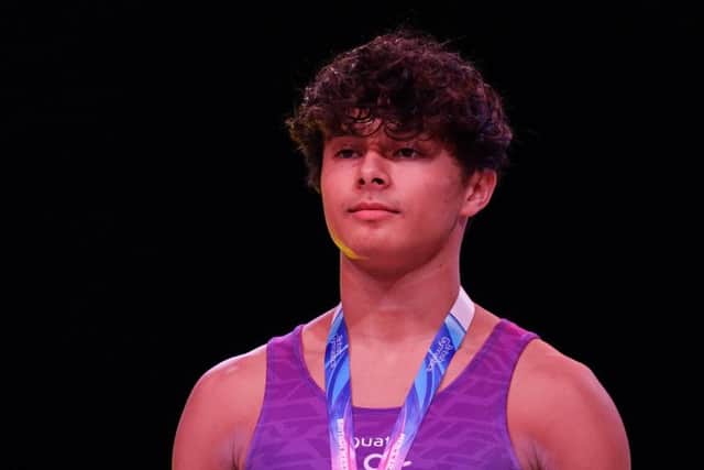 Jake Jarman at the British Championships.