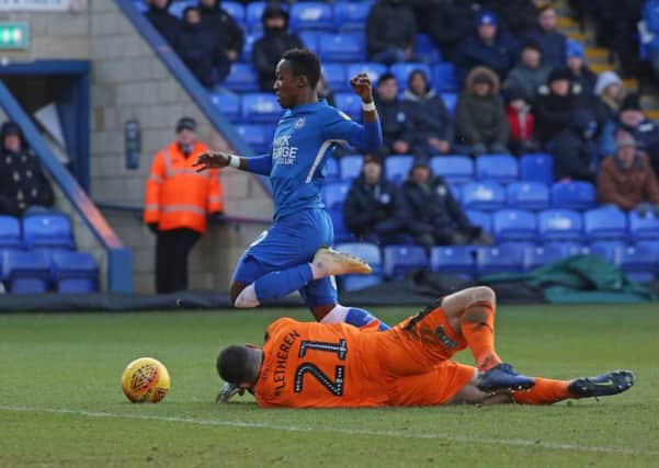 Siriki Dembele should be back in action for Posh against Southend.