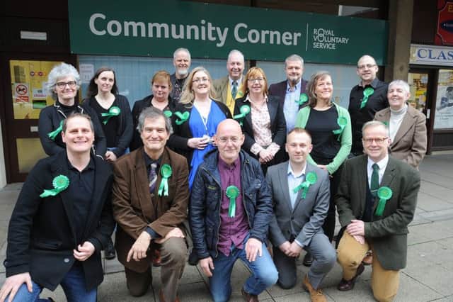 The launch of the Green Party campaign in Cattle Market Road