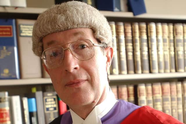Neil McKittrick in his role as judge at Peterborough Crown Court