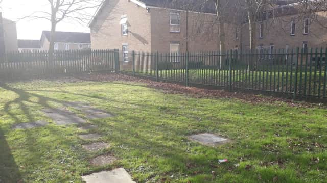 The garden area behind the South Bretton Family and Community Centre