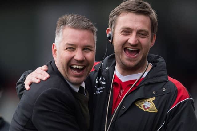 Posh manager Darren Ferguson and his assistant Gavin Strachan also won a promotion with Doncaster Rovers.