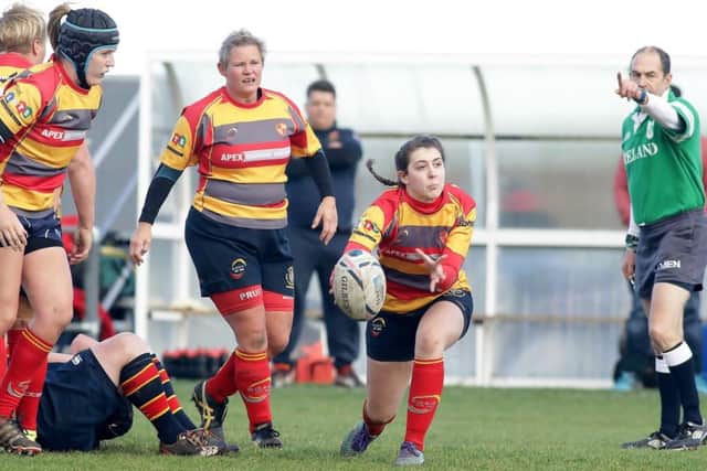 Nat Elliott scored a try for Borough Ladies. Picture: Mick Sutterby