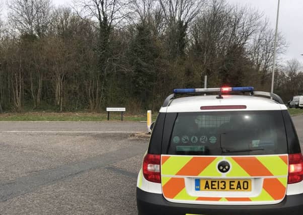 Police in Fulbridge Road