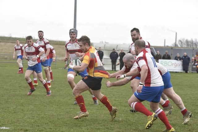 Ross Chamberlain scored a try for Borough.